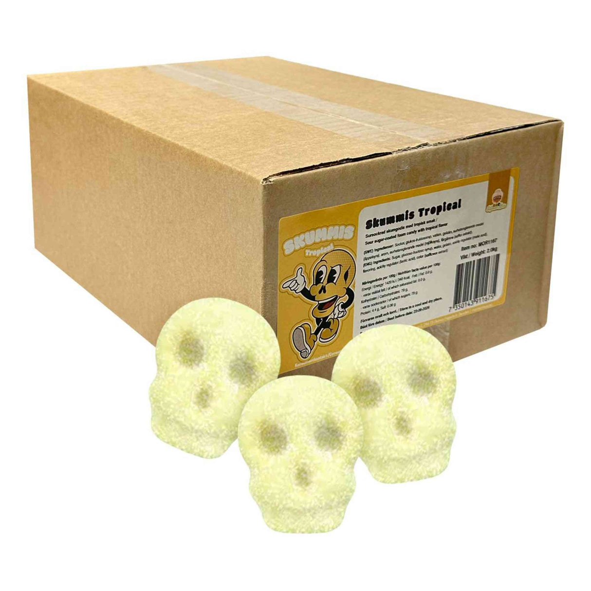 Foamy Tropical Skulls