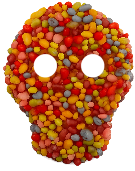 Sour Ball Skull Rainbow 2kg