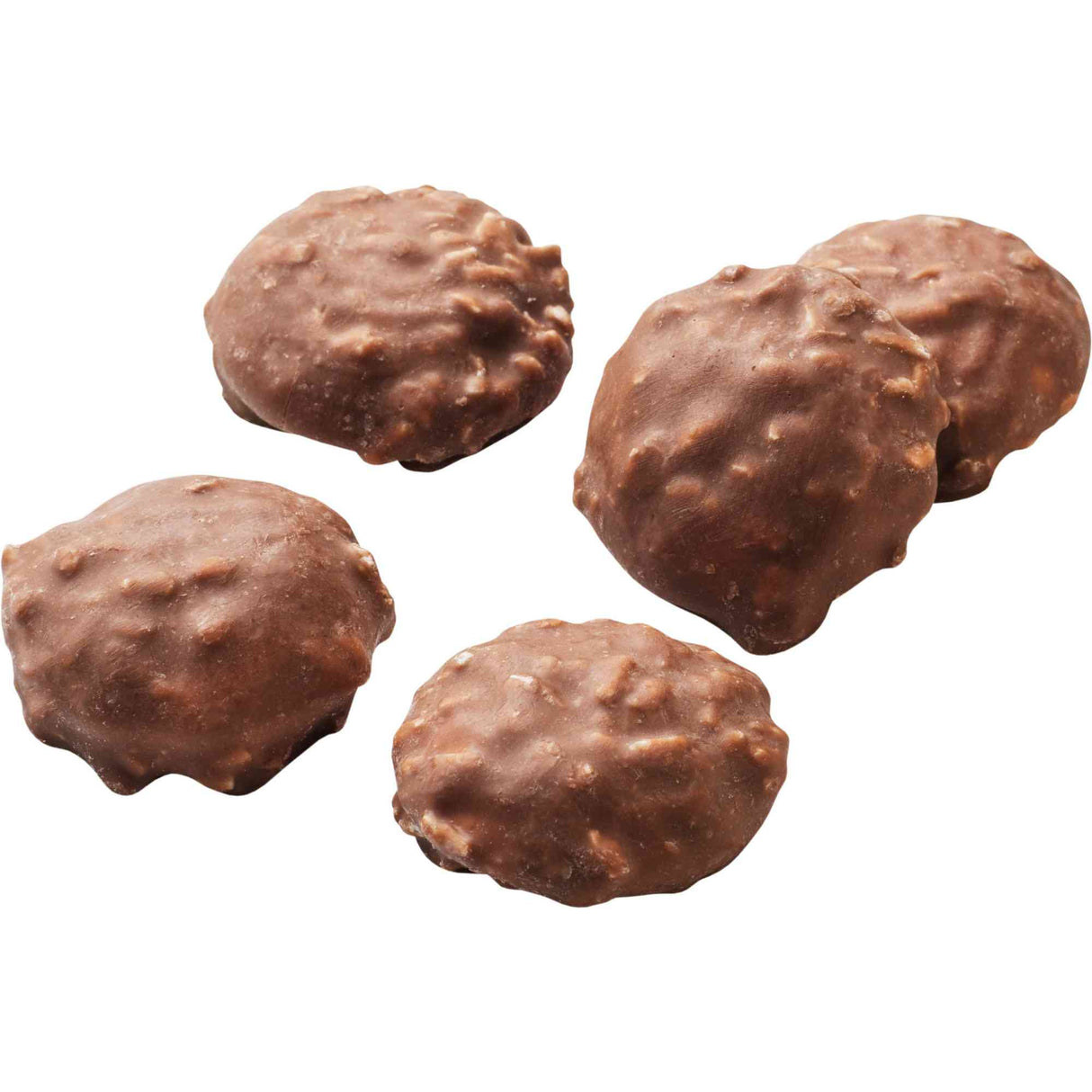 Marshmallow coated with coconut flakes and Choko