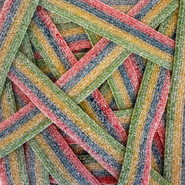 Sourbelt Raspberry Sour Belts Rainbow